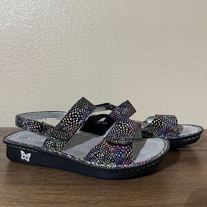 Alegria Multicolor Strappy Sandals